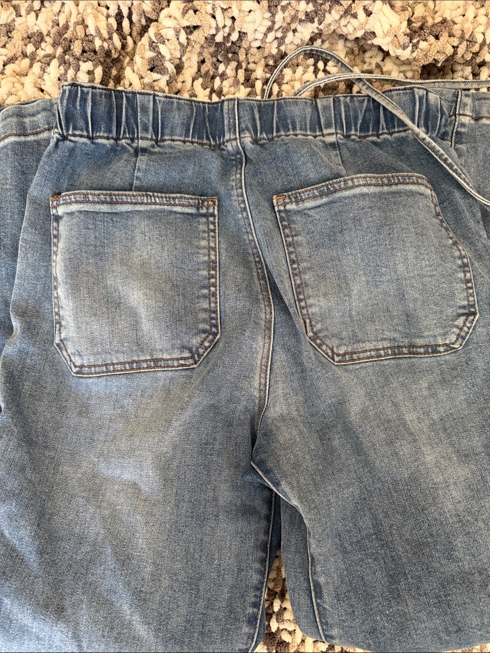 Kut from the Kloth Light Blue Wide-Leg Utility Jeans barrel style - Picture 5 of 6